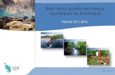 Bilan de la qualité des milieux aquatiques de …...4 Mesure de paramètres physico-chimiques en rivière (photo : A. ARQUÉ, Office De l’Eau) Le suivi de la qualité des milieux