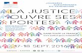 Affiche JEP2016 HD - Ministry of Justice · 2016-09-09 · DANS TOUTE LA FRANCE JOURNÉES EUROPÉENNES DU PATRIMOINE Hôtel de Bourvallais Place Vendôme Ouverture au public : Samedi