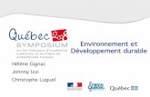 Environnement et Développement durable · • Trimatec (Languedoc-Roussillon, PACA, Rhône-Alpes) Développement durable et écologie industrielle: Trois partenariats pour le transfert