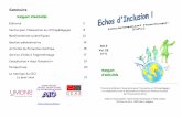 Sommaire - Université de Mons · 2014-11-12 · Echos d’Inclusion, 2013, vol 28, n° 4 5 Centre pour l’Innovation en Orthopédagogie Pou appel, le ente pou l’Innovation en