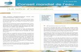 La lettre d’information - World Water Council...ONEP Maroc commercialisera l’eau au Cameroun Le gouvernement a annoncé fin 2007 la désignation du Groupe de l’office national