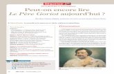 Séries générales et technologiques Peut-on encore lire Le Père Goriot … La page de garde du Père Goriot d’Honoré de Balzac, adapté – le caractère : au troisième étage,