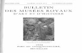 BULLETIN DES MUSÉES ROYAUX · derniers, il convient de citer M. Calamatta qui vendit la pièce en décembre . 1854, pour deux cent cinquante francs, au Musée Royal d'Antiquités