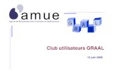 Club utilisateurs GRAAL - AMUE€¦ · Université le Mirail Toulouse II Université d'Evry Val d'Essonne Université de Perpignan Via Domitia ENSAM ParisTech INSA Lyon 5 établissements
