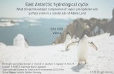 East Antarctic hydrological cycle · East Antarctic hydrological cycle: What drives the isotopic composition of vapor, precipitation and surface snow in a coastal site of Adelie Land