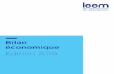 Edition 20 19 - Leem · 2019-09-27 · le marché domestique : un marché en stagnation depuis 2013 En ville : une croissance brute de 2,4 % en 2018 En 2018, le chiﬀre d’aﬀaires