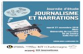 Programme Journalisme et narrationswp.unil.ch/narratologie/files/2018/11/JE-journalisme... · 2018-11-16 · Programme 9h00 Accueil 9h30 Ouverture Jacques Walter (directeur du Crem,