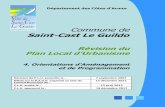 Révision du Plan Local d’Urbanisme - Saint-Cast-le-Guildo · • integrer le projet dans son environnement urbain et paysager • repondre aux besoins en logements et assurer la