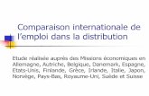 Comparaison internationale de l’emploi dans la distribution...Des caractéristiques similaires : Une évolution à la hausse de l’emploi Tendance à l’augmentation de l’emploi