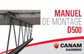 MANUEL DE MONTAGE D500...Ce manuel de montage est le guide de base pour l’installation du système de plancher composite Hambro D500 MC de Canam et doit être utilisé conjointement