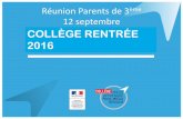 COLLÈGE RENTRÉE 2016 - Académie de Poitiersetab.ac-poitiers.fr/coll-equinet-saintes/IMG/pdf/... · Réforme du Collège: Le nouveau socle commun 4. Les systèmes naturels et les