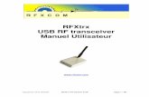 RFXtrx USB RF transceiver Manuel Utilisateur · Copyright 2011-2019, RFXCOM RFXtrx FR Version 5.59 page 2 / 66 1. Sommaire 1. Sommaire ..... 2