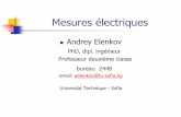 email: aelenkov@tu-sofia · Mesures électriques - ce que vous intéresse Sources Ivanov I., Elenkov A., Mesures électriques – travaux pratiques, fascicule pour les étudiants