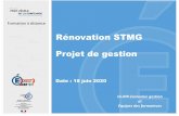 Rénovation STMG...2020/06/18  · 1. Esprit du projet de gestion 2. Caractéristiques du projet de gestion Temps d’éhange 3. Objectifs du projet de gestion Temps d’éhange 4.