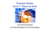 Physique-Chimie Cycle 4 - Classe de 5ème€¦ · Conclusion et esprit critique Problématiques Pourquoi les liquides se mélangent-ils seuls ? Pourquoi les gaz se mélangent-ils
