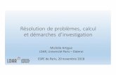 Résolution de problèmes, calcul et démarches d’investigation · 2019-08-06 · France), l’action d’académies des sciences et de l’IAP (Inter AcademyPanel) auprès de la