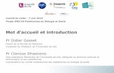 Mot d’accueil et introductionci2c.fr/stream/2019-05-07_Projet_UMS-V2.pdf · Chercheurs 1,0 0,0 Techniciens, ingénieurs et autres personnels 54,2 14,5 Post-doctorants 0,0 1,0 Total