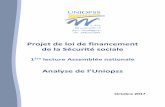 Projet de loi de financement de la Sécurité sociale · Analyse de l’Uniopss au pojet de loi de financement de la Sécuité sociale 2018 Autonomie et citoyenneté des personnes
