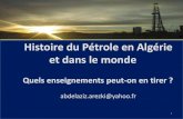 Histoire du Pétrole en Algérie et dans le monde€¦ · Les tanks, avions et sous-marins de la guerre de 1914-18 prouvent la supériorité de ces moteurs sur les autres moyens de
