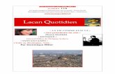 Jeudi 15 décembre 2O11 00h00 [GMT+ 1] NUMÉRO 116 - Lacan Quotidien | Le … · 2011-12-16 · en 2002, Marine Le Pen, dans son premier grand meeting électoral, peaufinait la présentation