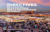 DIRECTIVES - Global Environment Facility · 2016-04-19 · 1 La version provisoire de la politique a été présentée dans le document du Conseil GEF/C.7/06, Participation du public