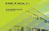 PANNEAUX - Metigla€¦ · Panneaux isolants EPS Légèreté Facilité de montage Rendement thermique 4 metigla.be TYPES DE PANNEAUX ISOLANTS ZINC 275 g/m2 En fonction de la destination