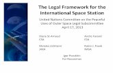 The Legal Framework for the International Space StationPage 9 02/11/2012 Liability: Introduction The liability provisions applicable to the International Space Station (“ISS”)
