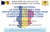 M. Moussa MAHAMAT ALIFA Secétaire Général · 2017-04-06 · et le Tchad en 1999. 19 29-30/03/2017 ... revient à lAgence International de lEnergie Atomique (AIEA). 22 29-30/03/2017