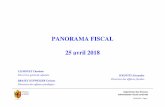 PANORAMA FISCAL 25 avril 2018©sentation-du-panorama...• Hausse provisoire de l'impôt sur les société de 0.3% pendant les cinq premières années après l'entrée en force du