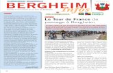 Bergheim’s news n°7 JUIN 2019 ... · [1 Éditorial Bergheim’s news ème édition du Tour de France se déroulera du au juillet 1. La ème étape, Saint-Dié-des-Vosges-Colmar,
