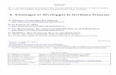 4. Aménager et développer le territoire françaislibrecours.eu.free.fr/spip/IMG/pdf/1e_04_cours_es... · 2018-04-02 · Première ES 2017-2018 NB : ce qui suit n'est qu'une proposition