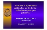 Nutrition & Hydratation artificielles en fin de vie : réflexions et ...m.linut.fr/sites/default/files/files/Diaporamas/2007/9...Mme X Cancer ovaire polymétas, 45 ans, occlusion digestive