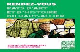 RENDEZ VOUS - Langeadois...Devant l’Office de Tourisme - Saugues Apéros Musique de Blesle En partenariat avec l’IEO de Haute-Loire Jeudi 20 juillet à 20h30 (Gratuit) Vilhade