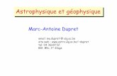 Marc-Antoine Dupretdupret/Astronomie-2012.pdf · 2012-09-28 · Horaires : 2 fois 2h30 heures par semaine, Théorie + Exercices + Travail Evaluation : Examen écrit + oral en session