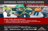 NATIONAL SAFETY STAND-DOWN 2019-03-08آ  NATIONAL SAFETY STAND-DOWN. TO PREVENT FALLS IN CONSTRUCTION.