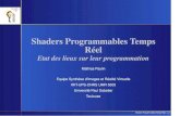 Shaders Programmables Temps Réelmaverick.inria.fr/Membres/Nicolas.Holzschuch/23012003/MPaulin.pdf · Utilisés dans REYES et RenderMan Shaders temps réel Shaders paramétrables