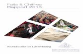 Faits & Chiffres Rapport 2013...FAITS & CHIFFRES: RAPPORT 2013 5 Le présent rapport porte sur les activités et comptes consolidés de l’Archevêché au cours de l’exercice 2013.