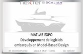 MATLAB EXPO Développement de logiciels embarqués en Model … · Couches basses logiciel (code manuel) codées en langage C directement Entrées/sorties : MILCAN, CANopen Safey,