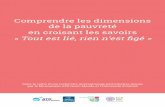 Comprendre les dimensions de la pauvreté en ... - France · ont mis en place un programme de recherche sur les dimensions de la pauvreté et leurs mesures. 2. Celui-ci s’est déroulé