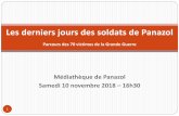 Médiathèque de Panazol Samedi 10 novembre 2018 16h30 · Lors de la bataille du Soissonnais et de l’Ourcq, Pierre BOUCHAREYCHAS (1897) du 208e R.I. est tué le 20 juillet à Neuilly-Saint-Front.
