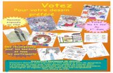 Votez - collegeromainrolland.fr · Concours Mangawa de dessin Plusieurs dessins sont exposés au CDI depuis le mois de décembre. Il est temps de voter pour votre dessin préféré