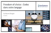Freedom of choice : Codez dans votre langage · 2019-11-15 · xepQuery.setParameter(1,3); // assign value 3 to firstSQL parameter xepQuery.setParameter(2,12); // assign value 12