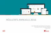 RÉSULTATS ANNUELS 2016 · 2014 2015 2016 Volumes (pages) JV Neopost. RÉSULTATS 2016 –MARS 2017 18 Acquisition 2017 : e-integration ... Frais marketing -6 790 -10,3% -6 112 -10,5%