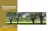 Meadowbrook - OCPM€¦ · Meadowbrook parc-nature urbain et patrimonial accessible à tous 2 Le 1er décembre 2012, le Conseil régional de l’environnement de Montréal, Les Amis