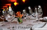 Carte des vins El Pasaje - Restaurante El Pasaje · Le nez a une bonne intensité aromatique, qui combinent les fruits mûrs de la variété de raisin, avec des arômes typiques de