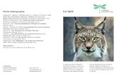 Petite bibliographie Le lynx - La libelluleLe lynx a un comportement très économe avec sa nourriture : lorsqu’il a tué une proie, il ne l’a ... Les 100 lynx de Suisse mangent