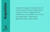 Mode d’apprentissage: Acquisition · 2020-06-22 · (2015), Learning types, Laurillard, D. (2012). Licensed under CC BY-NC-SA 4.0. Original resources available at abc-ld.org. Utilisation