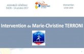 Intervention de Marie-Christine TERRONI de Marie-Christine TERRONI. FFF ET LFA ORGANISATION ET MISSIONS.