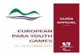 DEDed EUROPEAN PARA YOUTH GAMES · 2019-11-06 · Club > CV Marseillan (34) – Yacht Club Meze ... VOILE Fédération Française de Voile Sportifs Océane GAUTIER 15 ans , née le