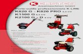 Porte-outils professionnels K LINE K820 G - K820 PRO 5,5 CV K1500 G 6,5 CV … · 2019-11-14 · Porte-outils professionnels K LINE K820 G - K820 PRO 5,5 CV K1500 G 6,5 CV K2100 G